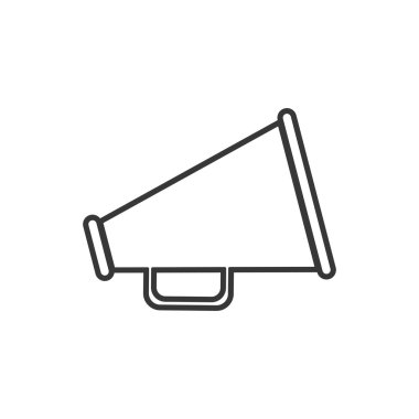 megafon amplifer iletişim simgesi. Vektör grafiği