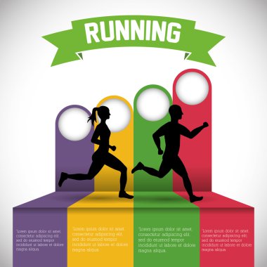 koşucu atlet tasarım çalışan