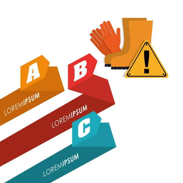 Infografik Industrial Security Design — Stockvektor