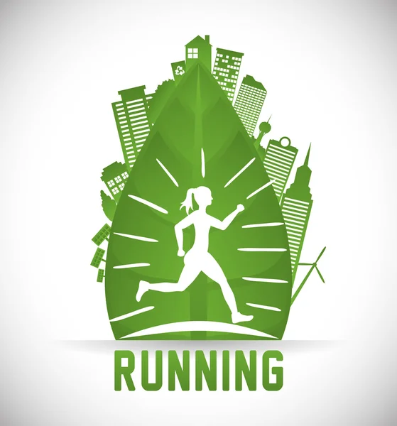 Runner atleet Running design — Stockvector