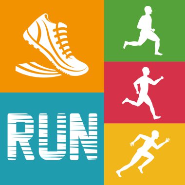 koşucu atlet tasarım çalışan