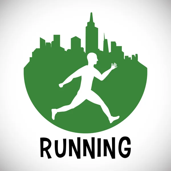 Runner atleet Running design — Stockvector