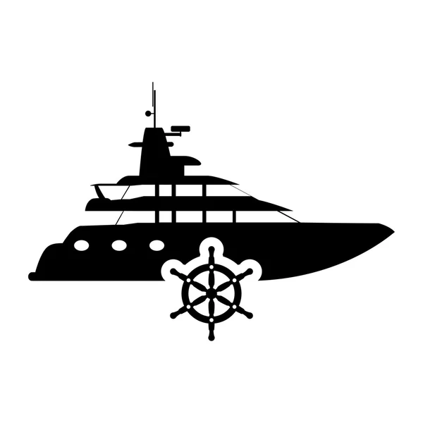 Schip voor anker vervoer ontwerp — Stockvector
