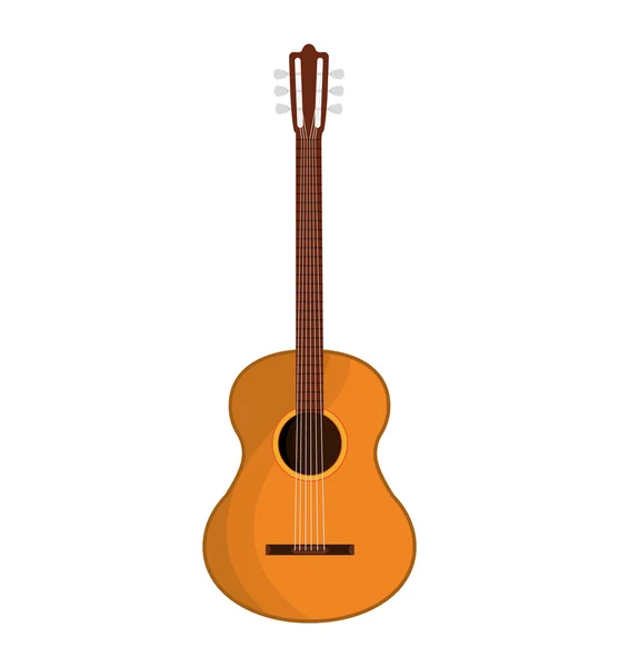 Instrumento de guitarra icono de música. Gráfico vectorial — Vector de stock