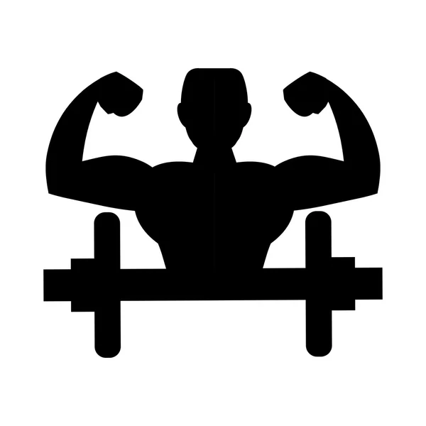 Fitness gym bodybuilding design — Stock vektor