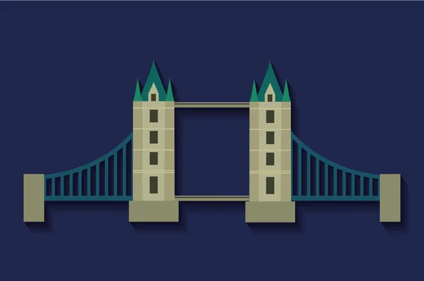Мост Лондон Англия дизайн — стоковый вектор