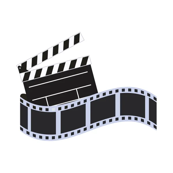 Film strip cinema movie design — Stock Vector