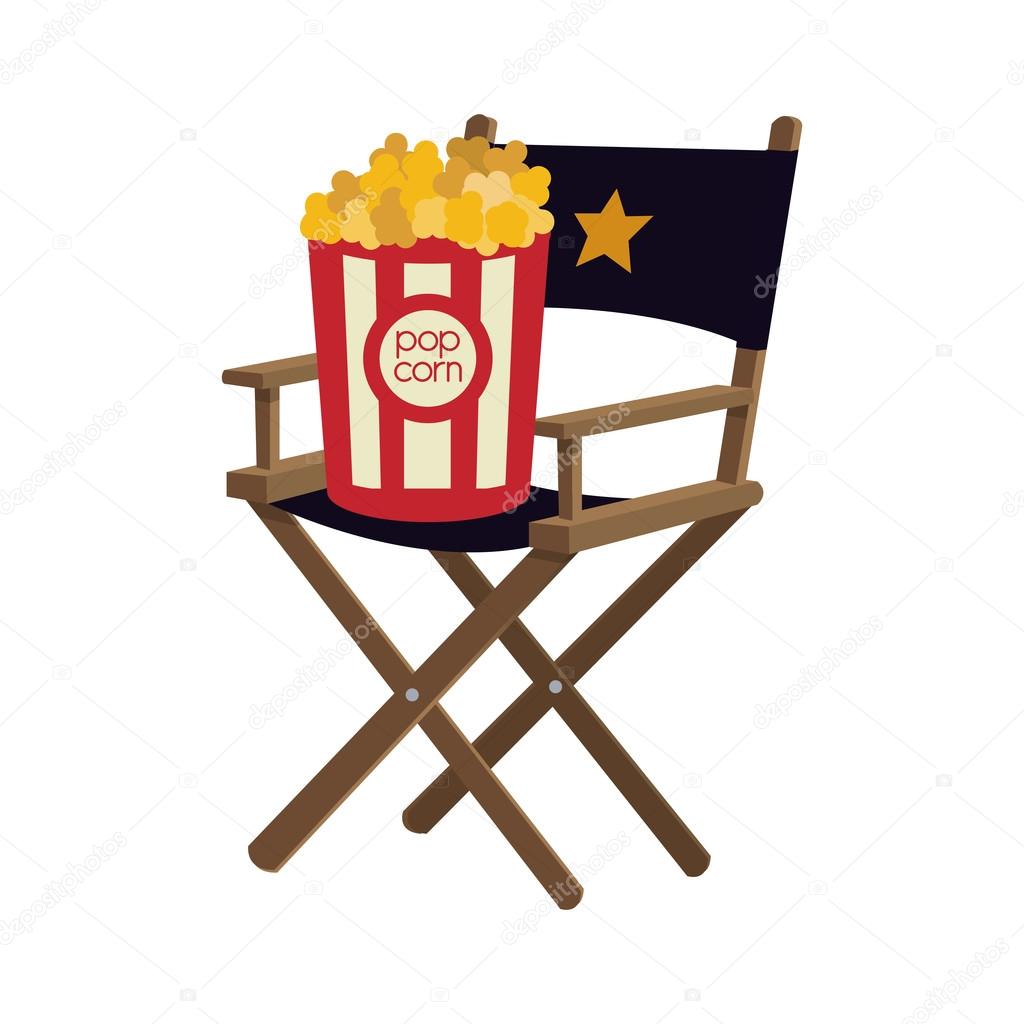 pop corn chair cinema movie design