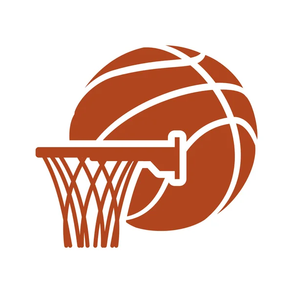 Basket ball et basket-ball design — Image vectorielle