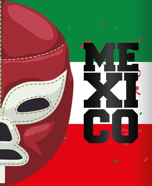 Mexikó kultúra és landmark design — Stock Vector
