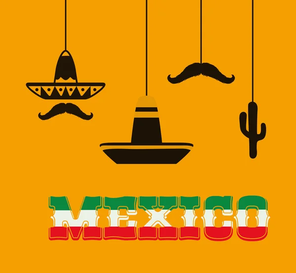 Culture mexicaine et design historique — Image vectorielle