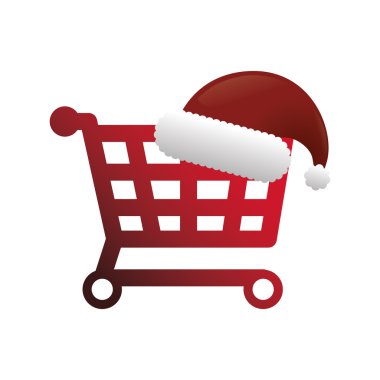 Merry Christmas tasarım Alışveriş sepeti