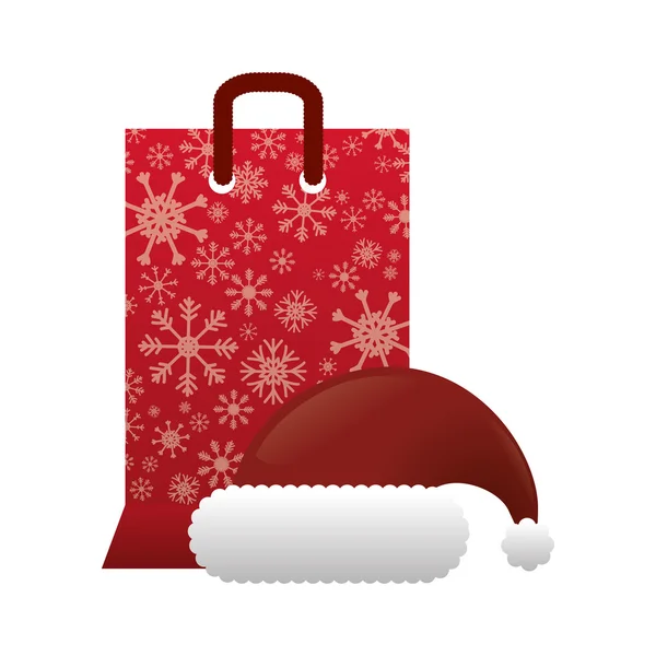 Shopping bag of Merry Christmas design — Stock Vector