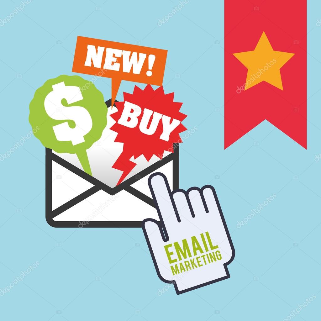 email marketing and communication media design ストックベクター
