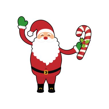 Mutlu Noeller tasarım Noel Baba çizgi film