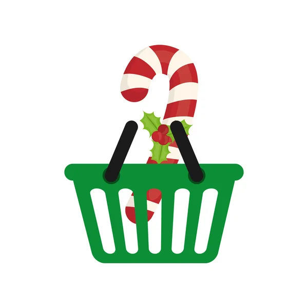 A Merry Christmas design bevásárlókosara — Stock Vector