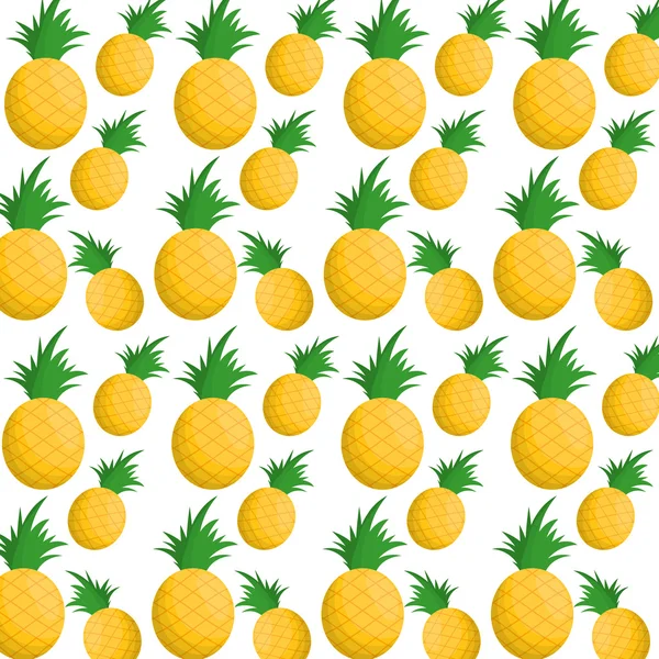 菠萝水果背景设计 — 图库矢量图片