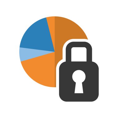 Infografik pasta ve asma kilit tasarımı