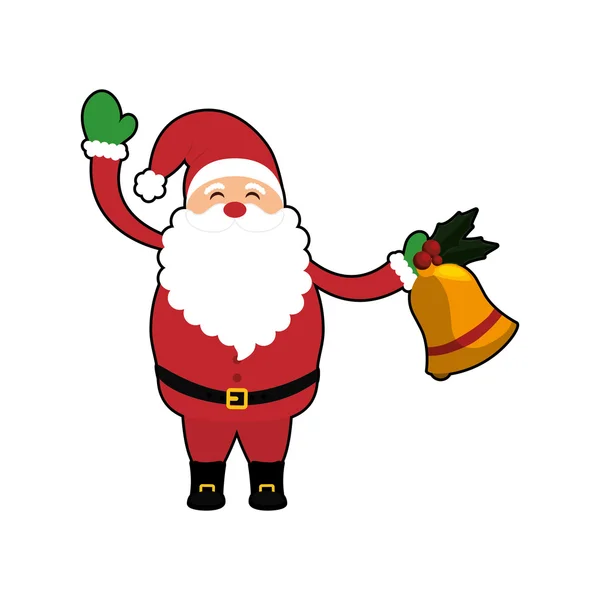 Desenhos animados de Papai Noel de Feliz Natal — Vetor de Stock