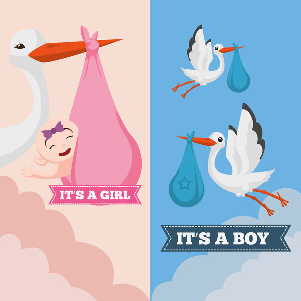 Baby shower invitation card design