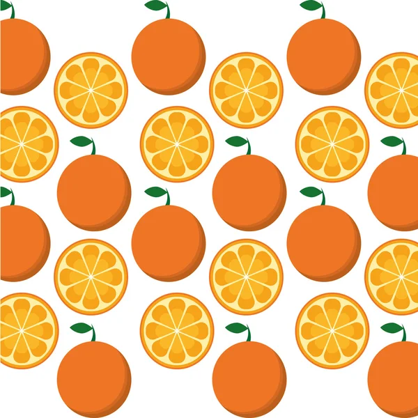 Fruits orange fond design — Image vectorielle