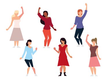 Kadın hakları feministi kadın grubu el kaldırdı