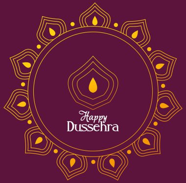 Mor arkaplan vektör tasarımında altın mandala süsü