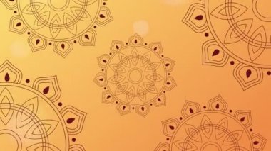 Mandalas desenli mutlu bhai dooj kutlama animasyonu