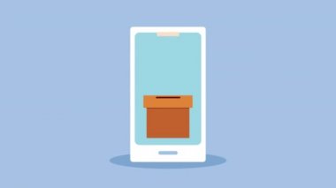 Seçim günü akıllı telefonlu oy sandığıyla demokratik animasyon