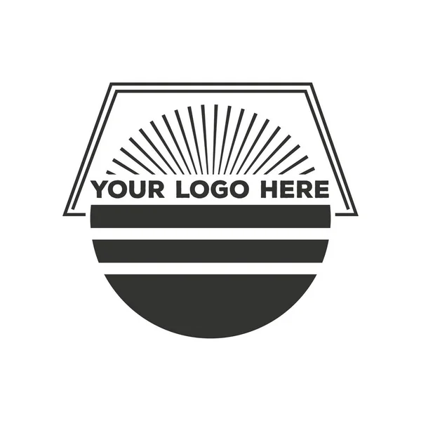 Insignia o logotipo de moda retro vintage — Archivo Imágenes Vectoriales