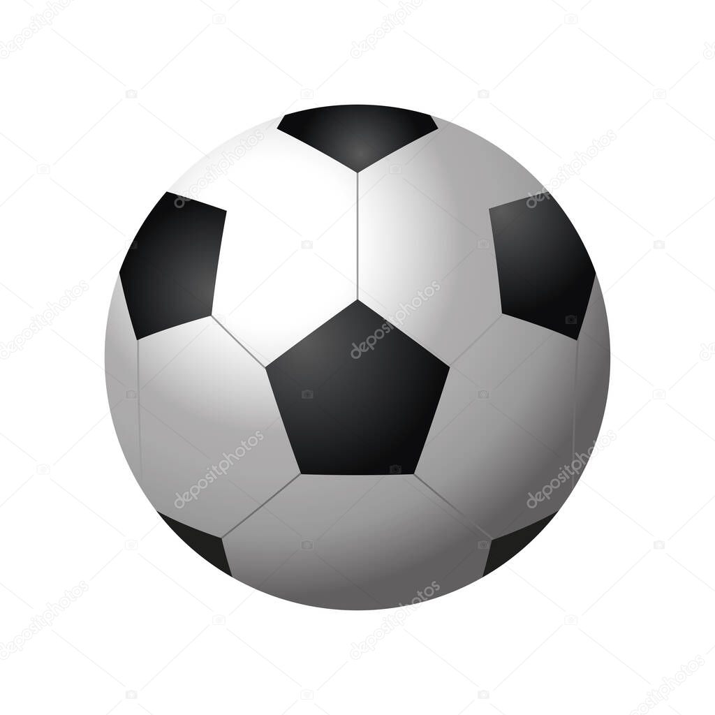 football ball sport equiment detailed design icon