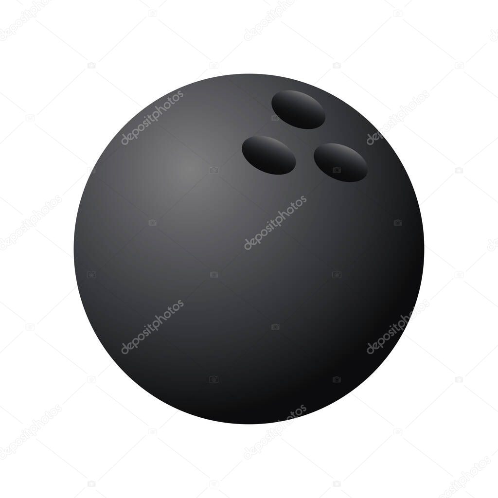 bowling ball sport equiment detailed design icon