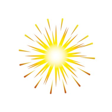 Havai fişekler halka şeklinde altın çizgiler, kutlama partisi.