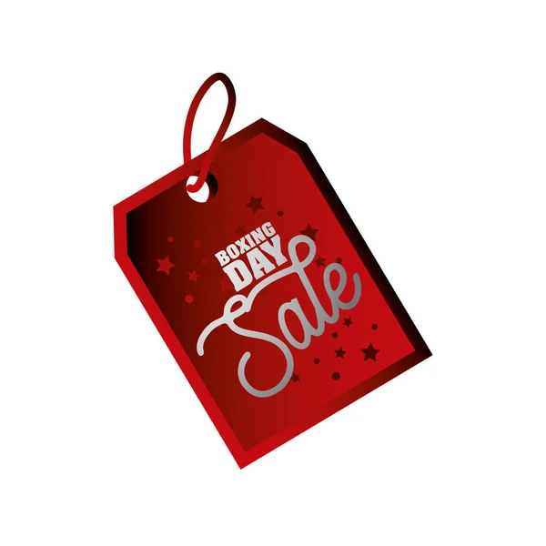 Boxing day, tag price sale discount christmas seasonal offer — Vettoriale Stock