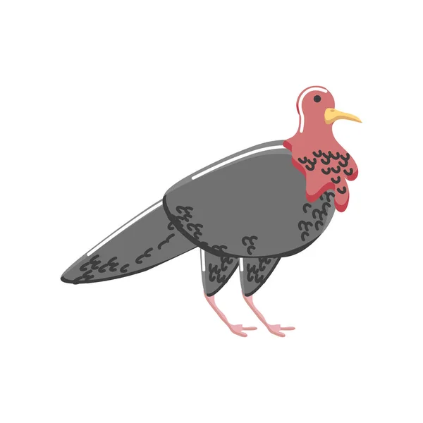 Pulyka madár állat izolált részletes ikon — Stock Vector