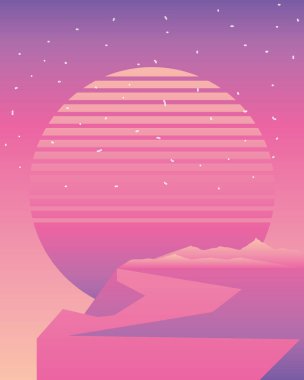 Soyut kar yağışı doğa görüntüsü