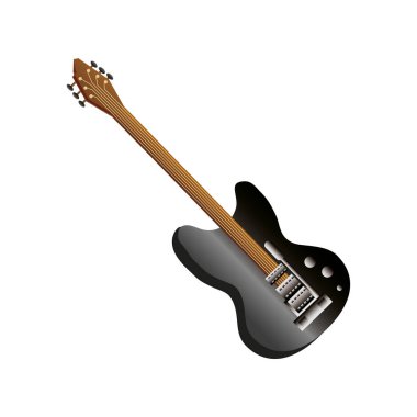 elektro gitar teli müzik enstrümanı ayrıntılı simge
