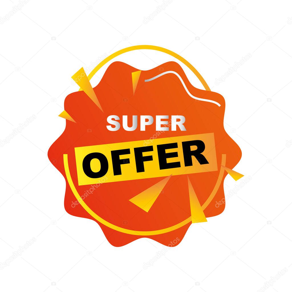 special offer season, super offer low prices and discount badge