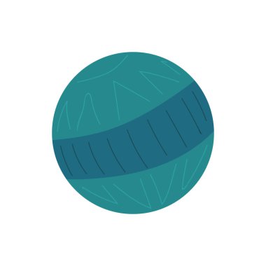 blue rubber ball toy game icon