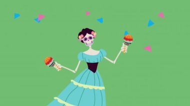 Katrina Skeleton 'la Los Muertos Animasyonu