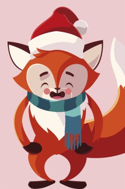 Mutlu Noeller tilki vektör tasarımı