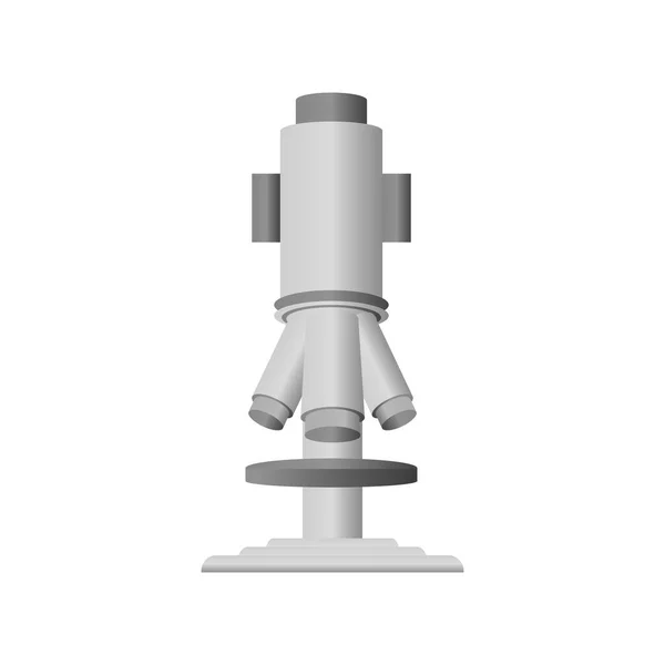 Chemistry white microscope icon vector design — Stock Vector
