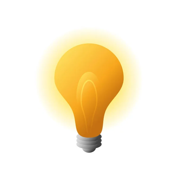 Light bulb icon vector design — Stock Vector