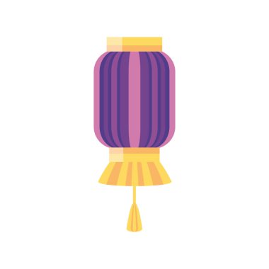 Çin mor lamba vektör tasarımı