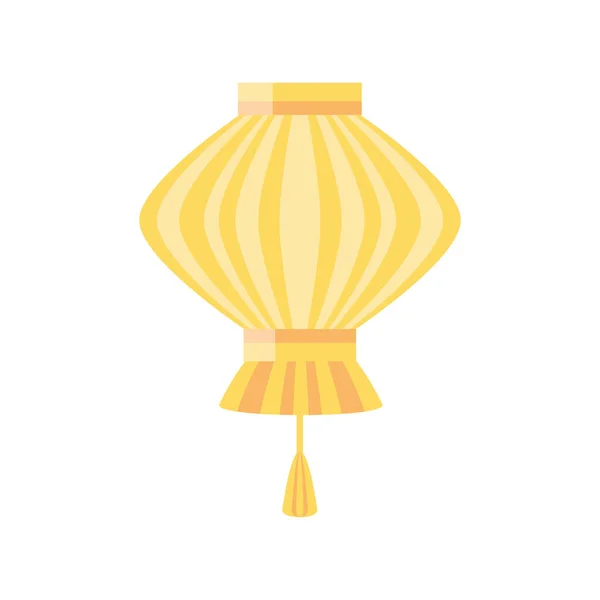 Conception vectorielle de lampe jaune chinoise — Image vectorielle