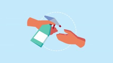 Covid19 salgın önleme şişe sıçrama ve eller ile