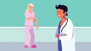 Profesyonel doktorlar karakter animasyonunu eşleştirir