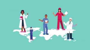 Dünya Gezegeni Canlandırması 'nda ırklar arası profesyonel doktor kadrosu