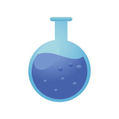 Okulun kimya test tüpü laboratuvar bilim simgesi