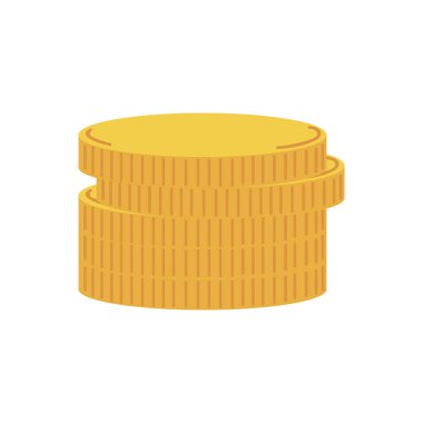 Bozuk para simgesi izole vektör tasarımı